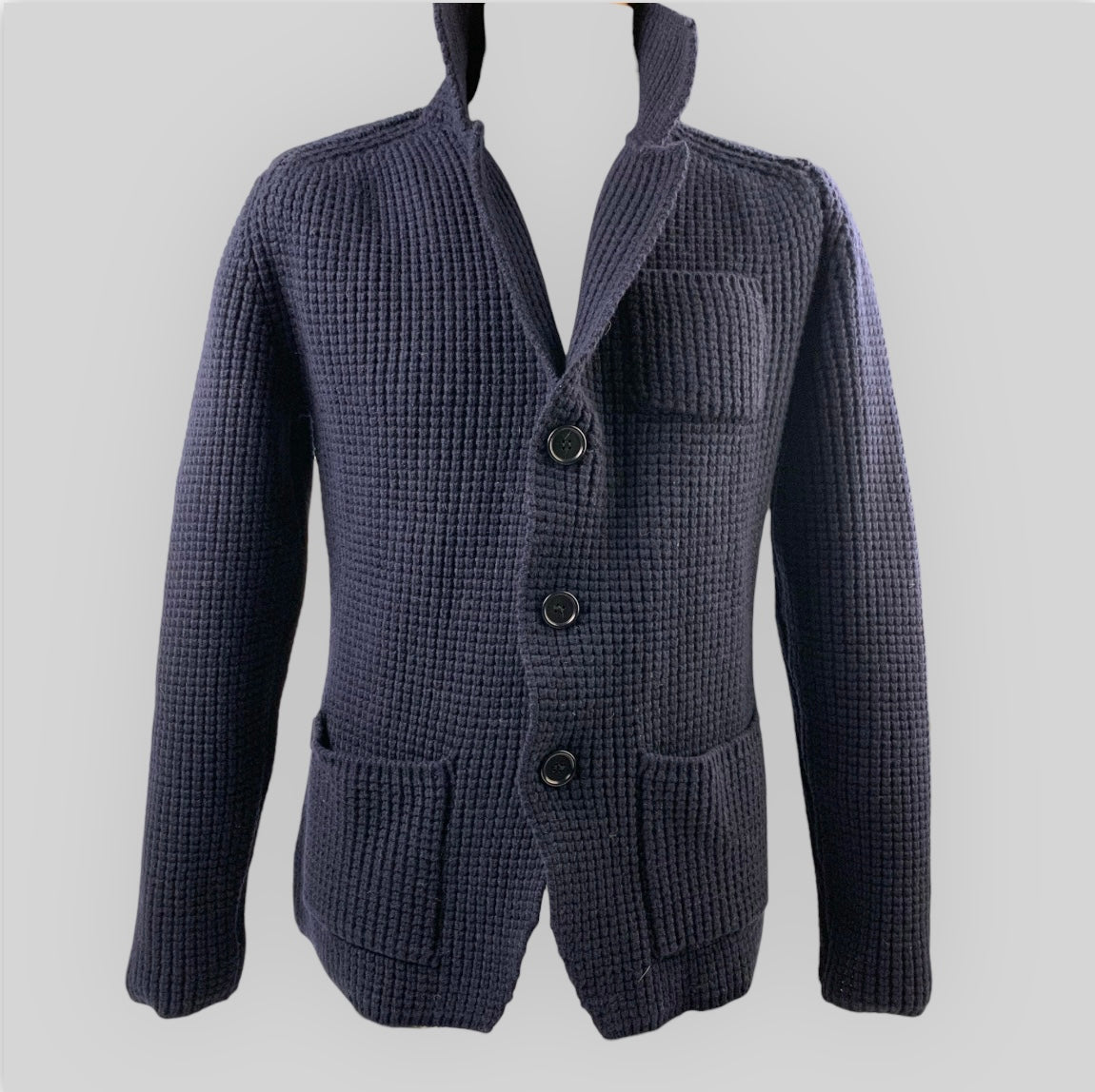 Men's Knitted Comb-Knitted Cardigan