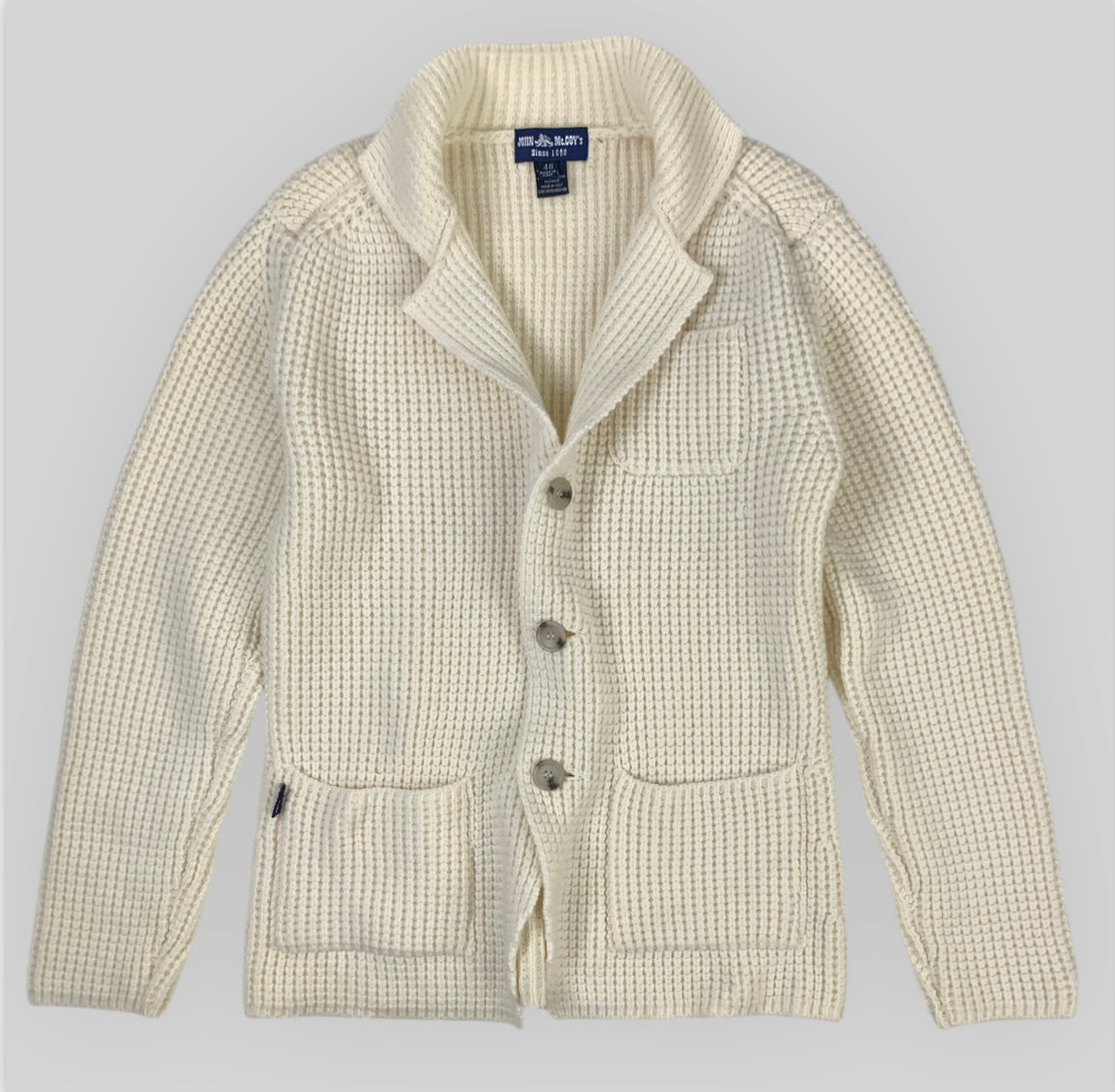 Men's Knitted Comb-Knitted Cardigan