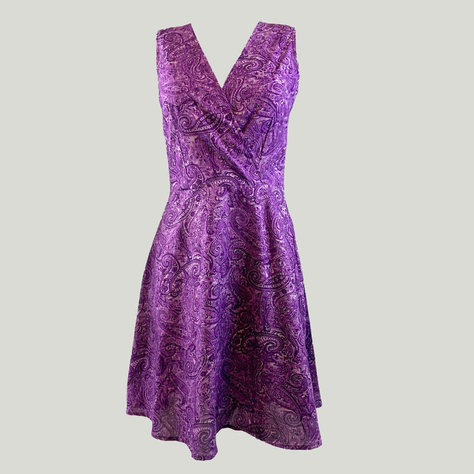 Women's Knee-Length Printed Cotton Dress