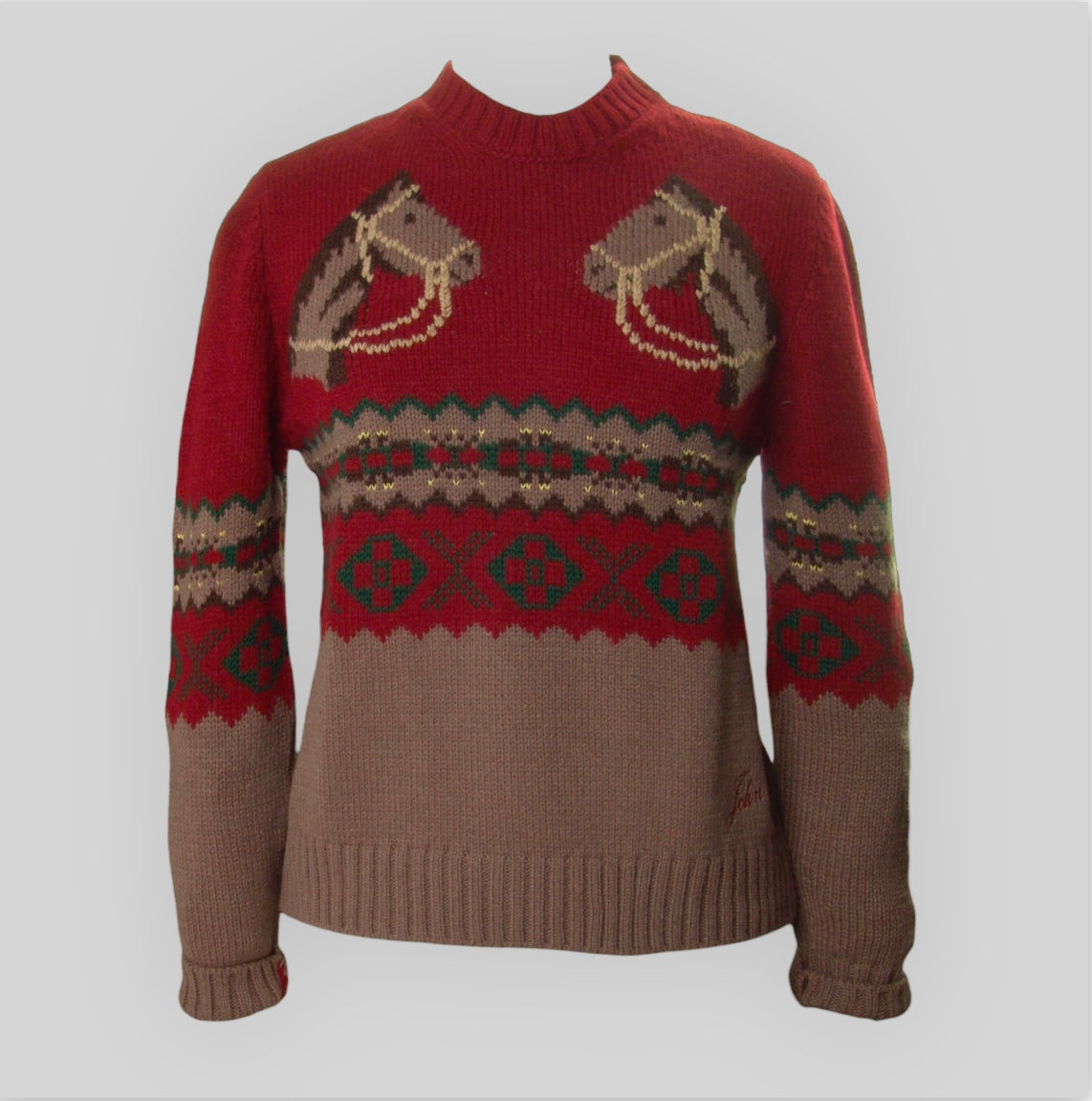 Women's Horses Intarsia Sweater