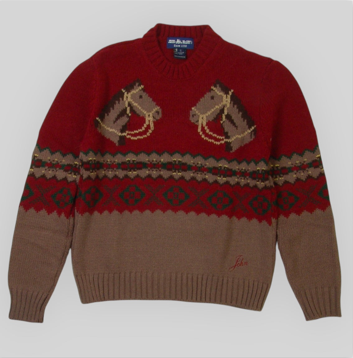 Women's Horses Intarsia Sweater