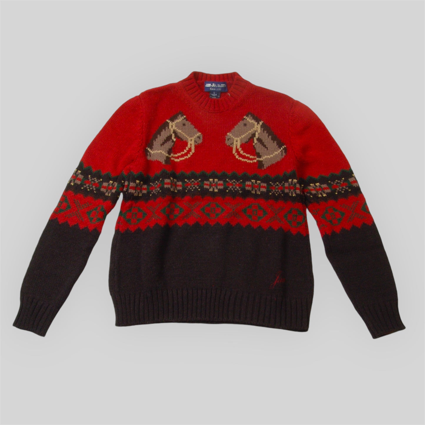 Women's Horses Intarsia Sweater
