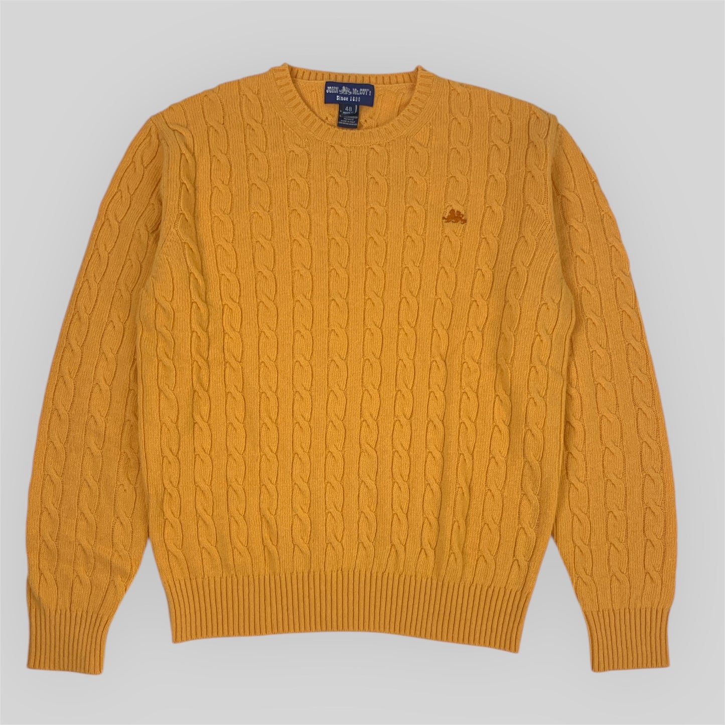 Men's Cable Sweater in mixed wool