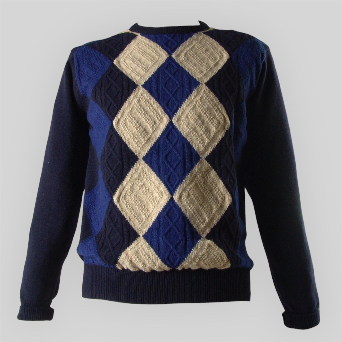Men's Rhombus Sweater in pure wool