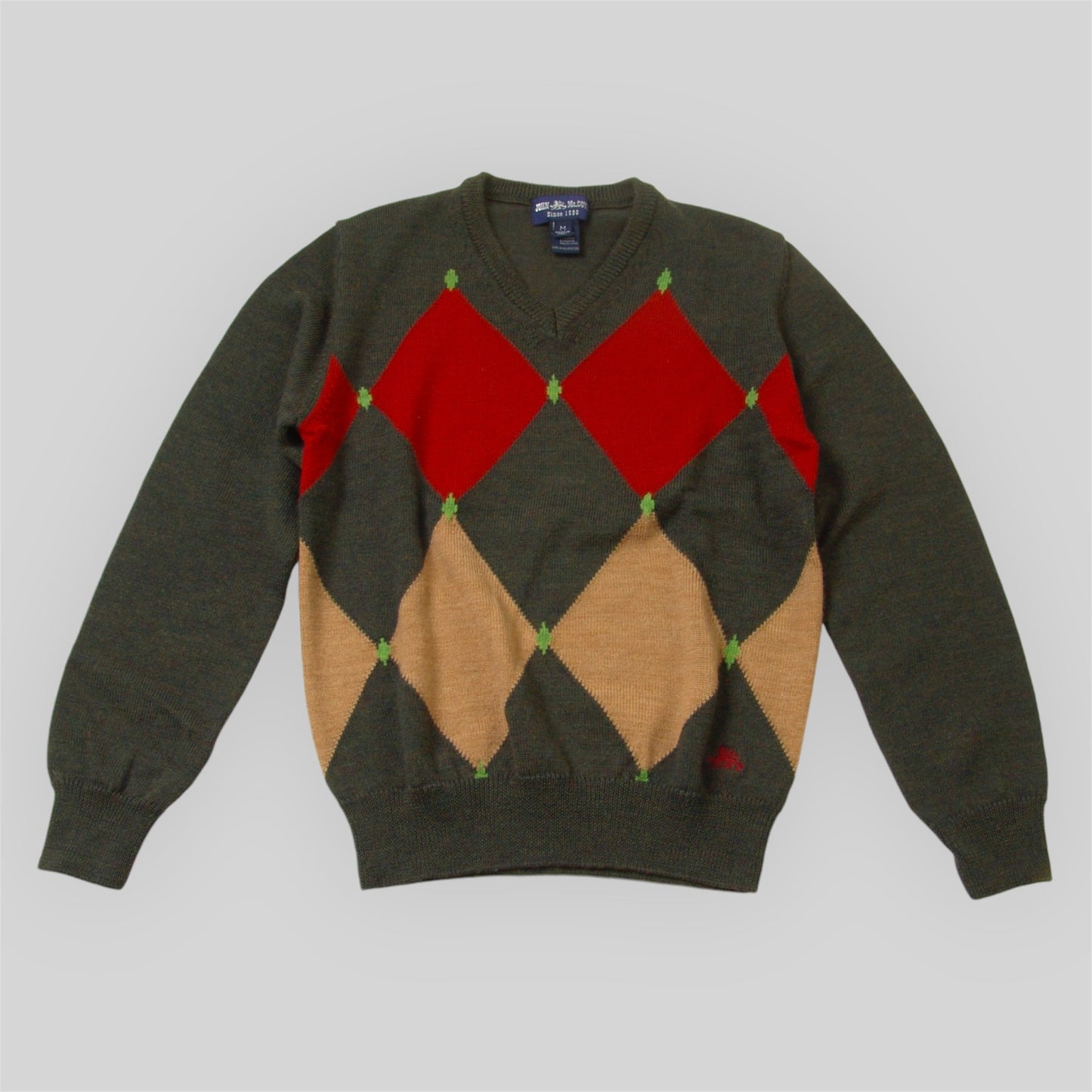 Women's Rhombus Sweater in Pure Merinos Wool