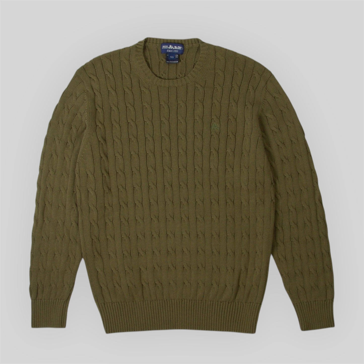 Men's Cable Sweater in cotton