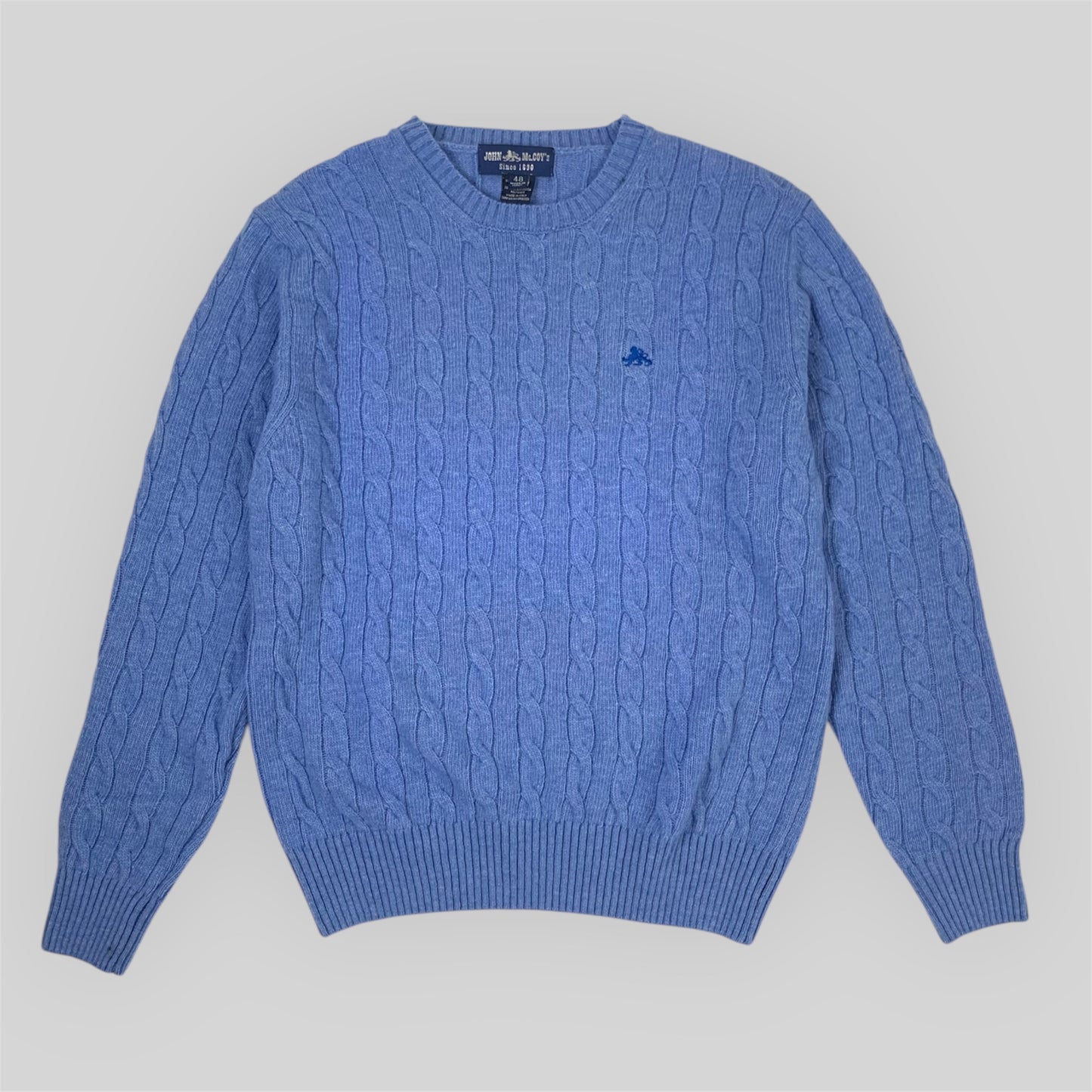 Men's Cable Sweater in mixed wool