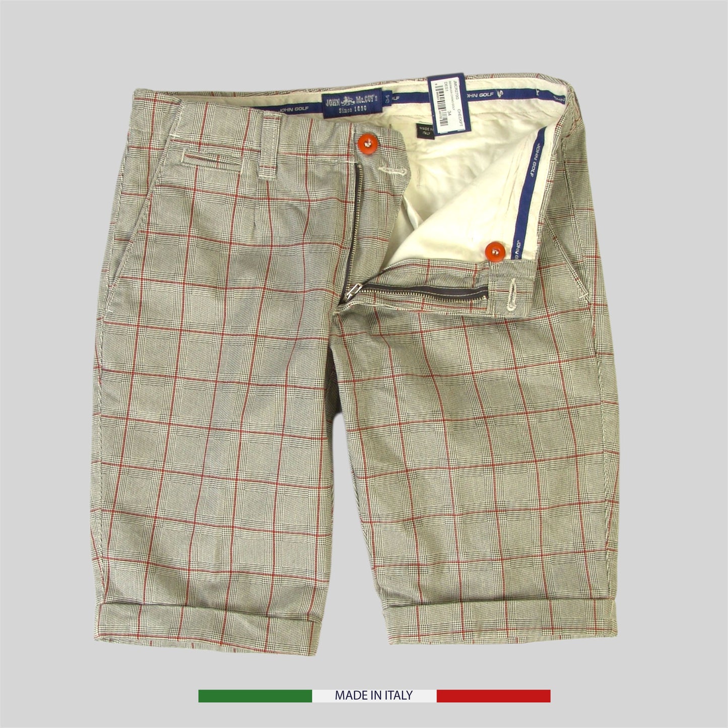 Men's Cotton Check pattern Bermuda