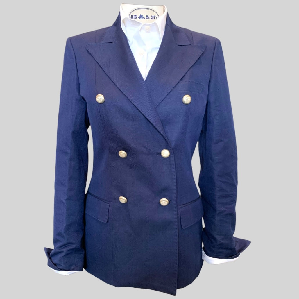 Women's double breasted Linen-cotton Jacket