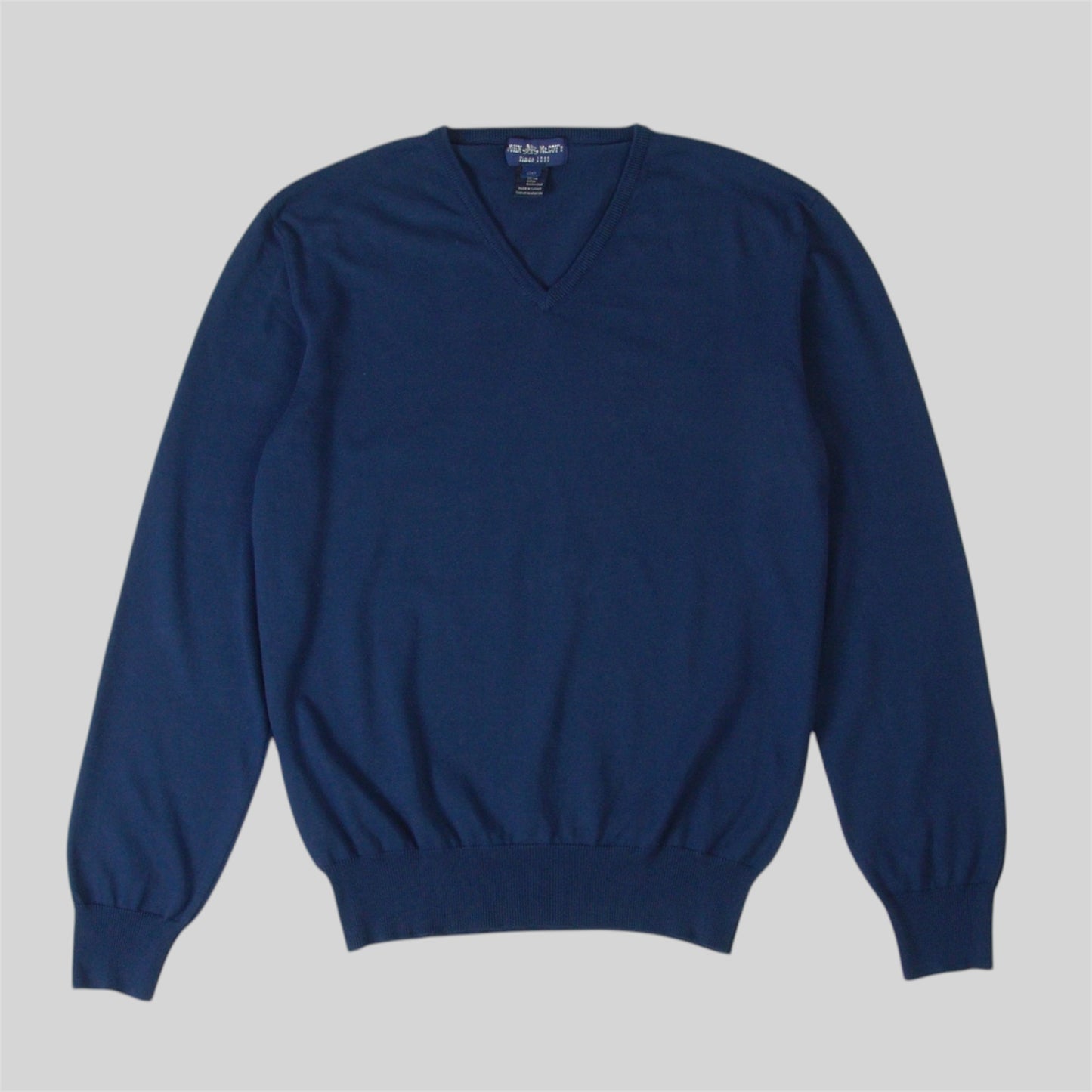 Men's V-neck Collar Sweater in 100% Cotton