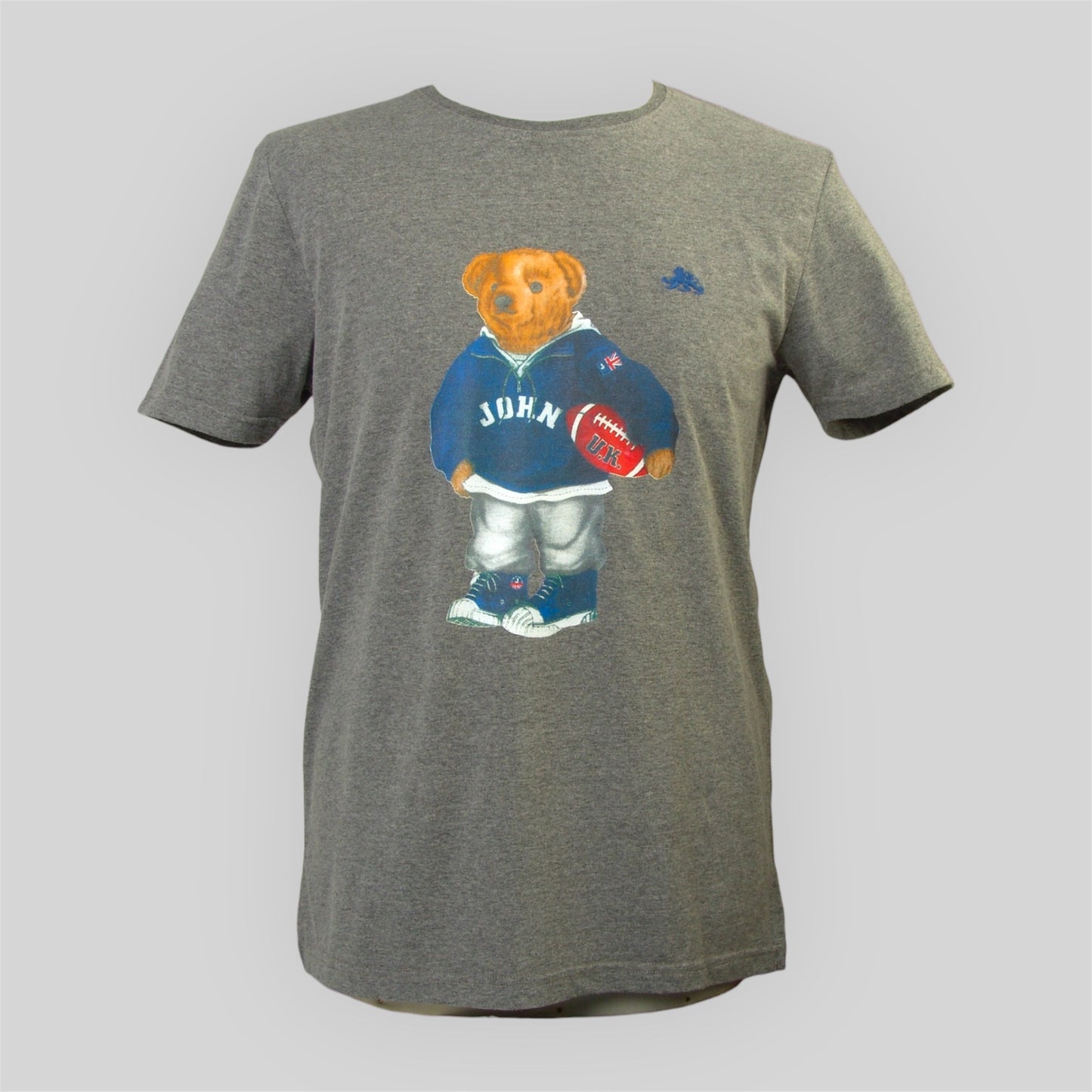 Men's "John" bear printing T-shirt