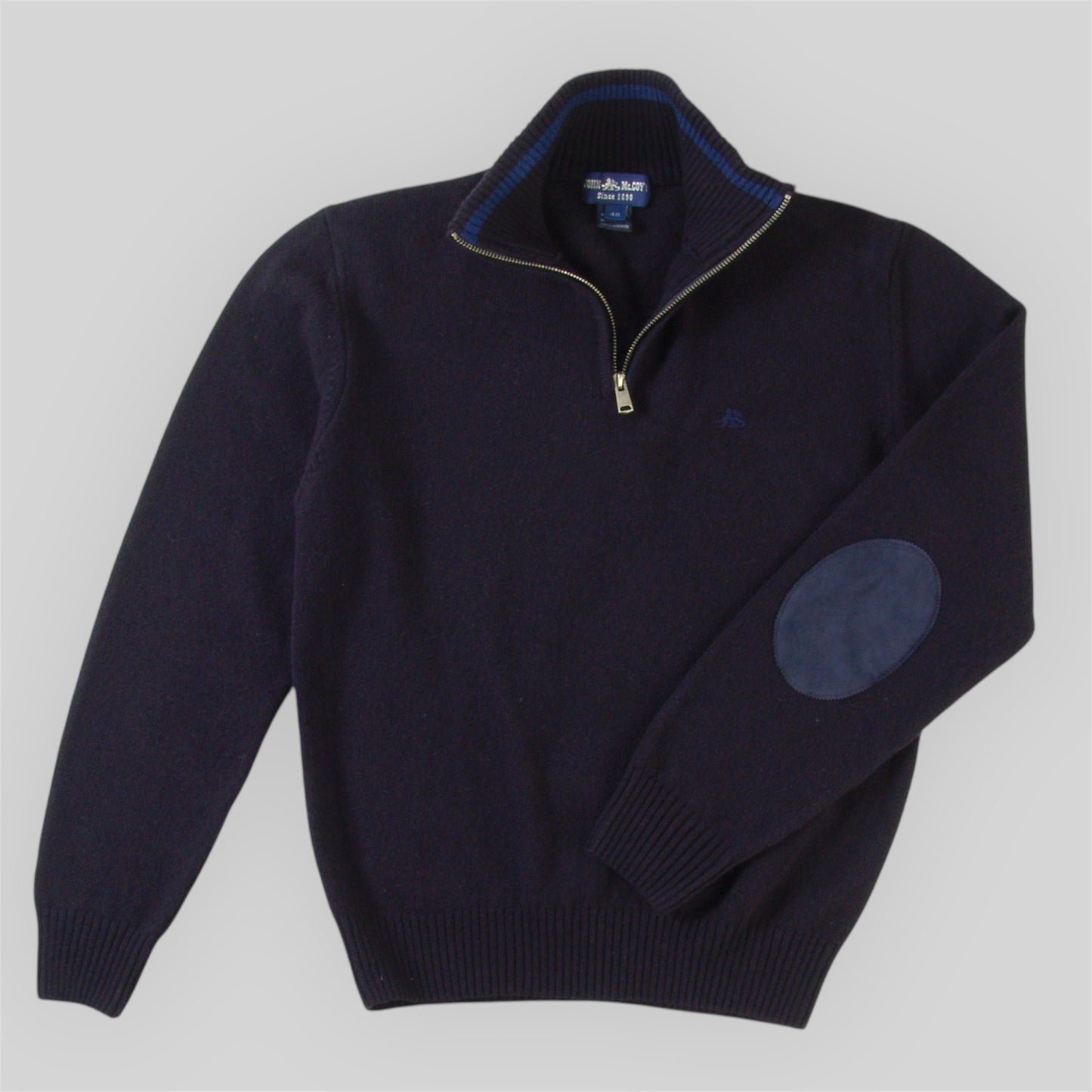 Men's Half-Zipper Collar Lambswool Sweater