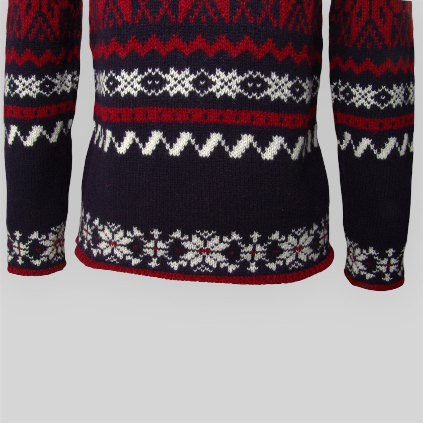 Women's Turtleneck Snowflakes Sweater