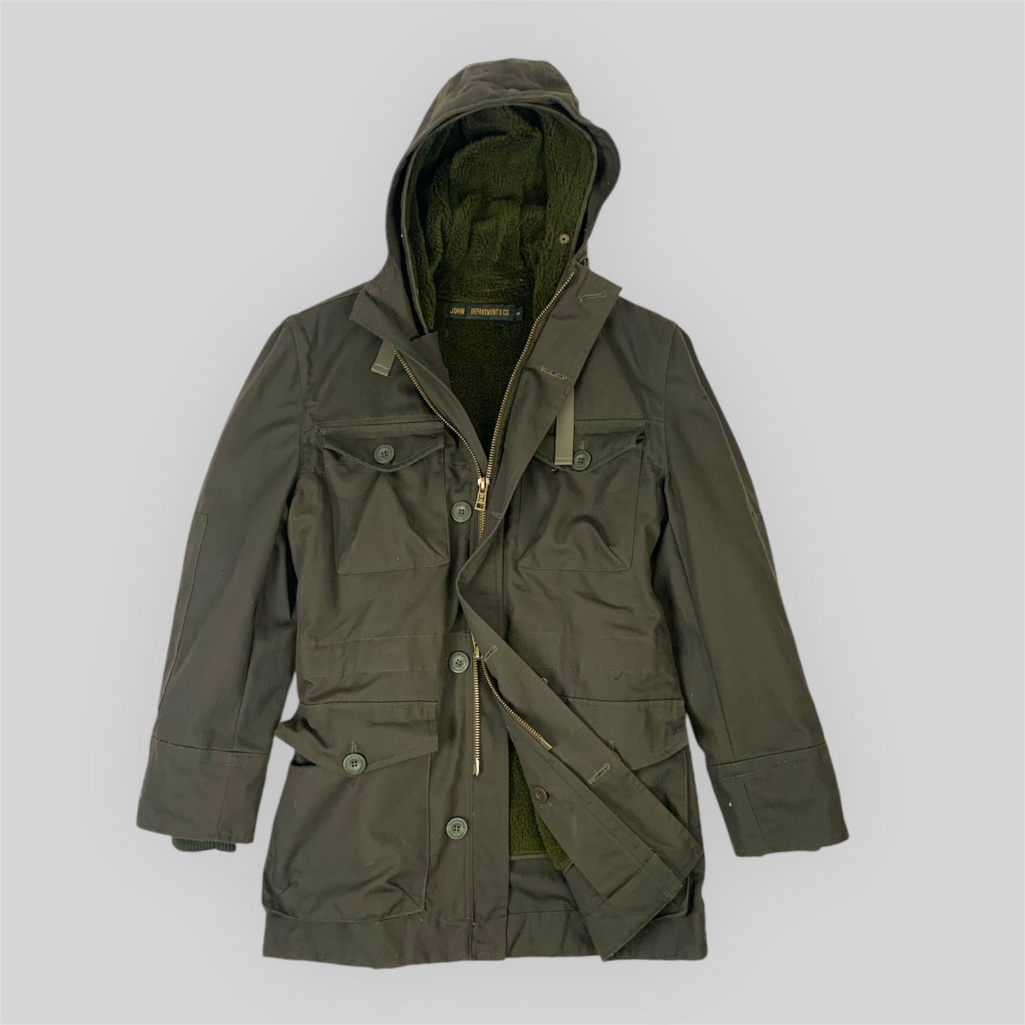 Men's parka with removable inner vest