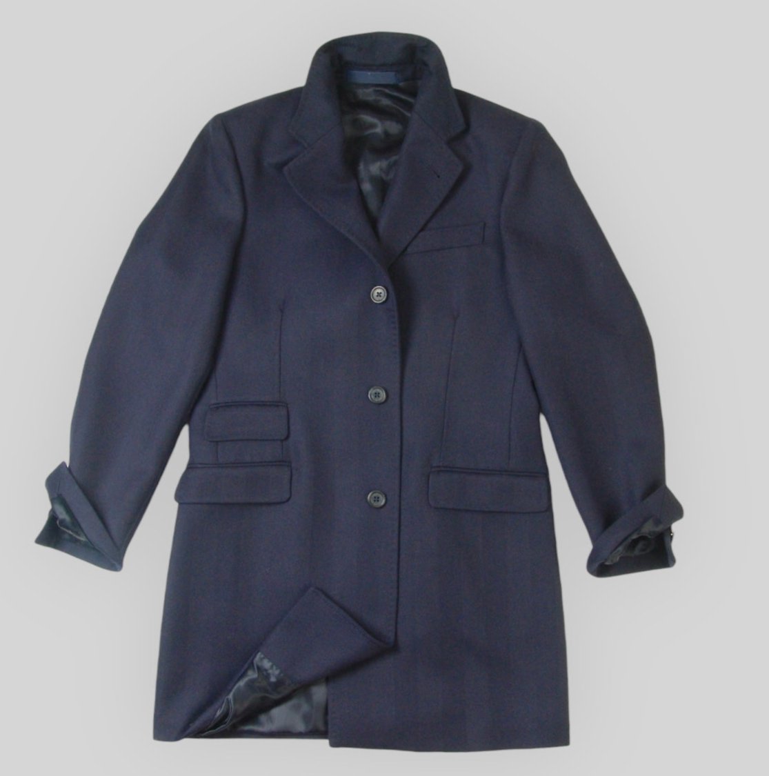 Men's Woolen Herringbone Coat