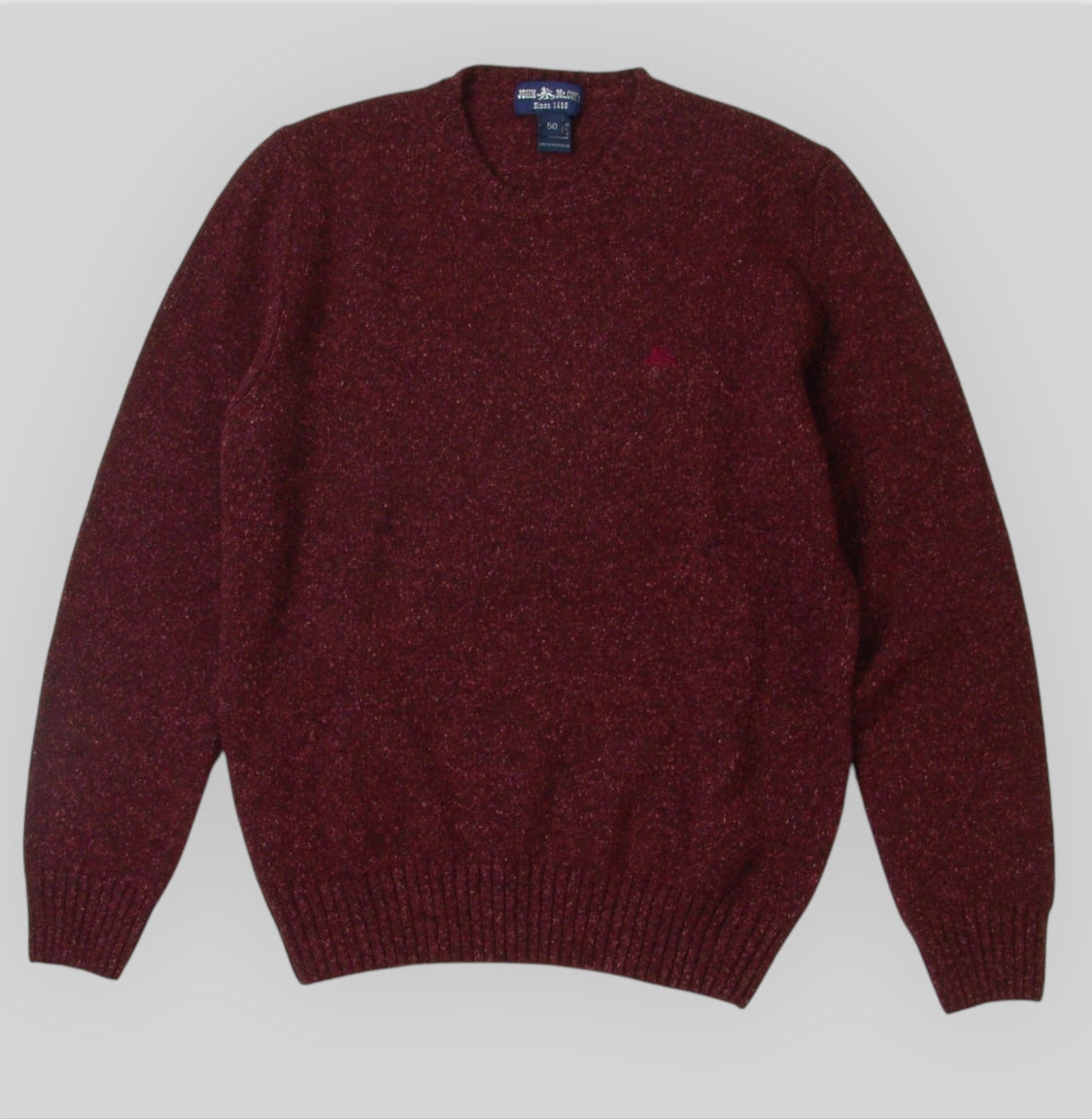 Men's Crewneck Sweater in Pure Wool