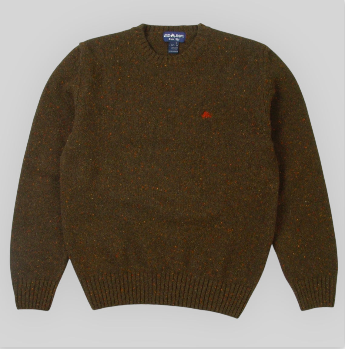 Men's Crewneck Sweater in Pure Wool