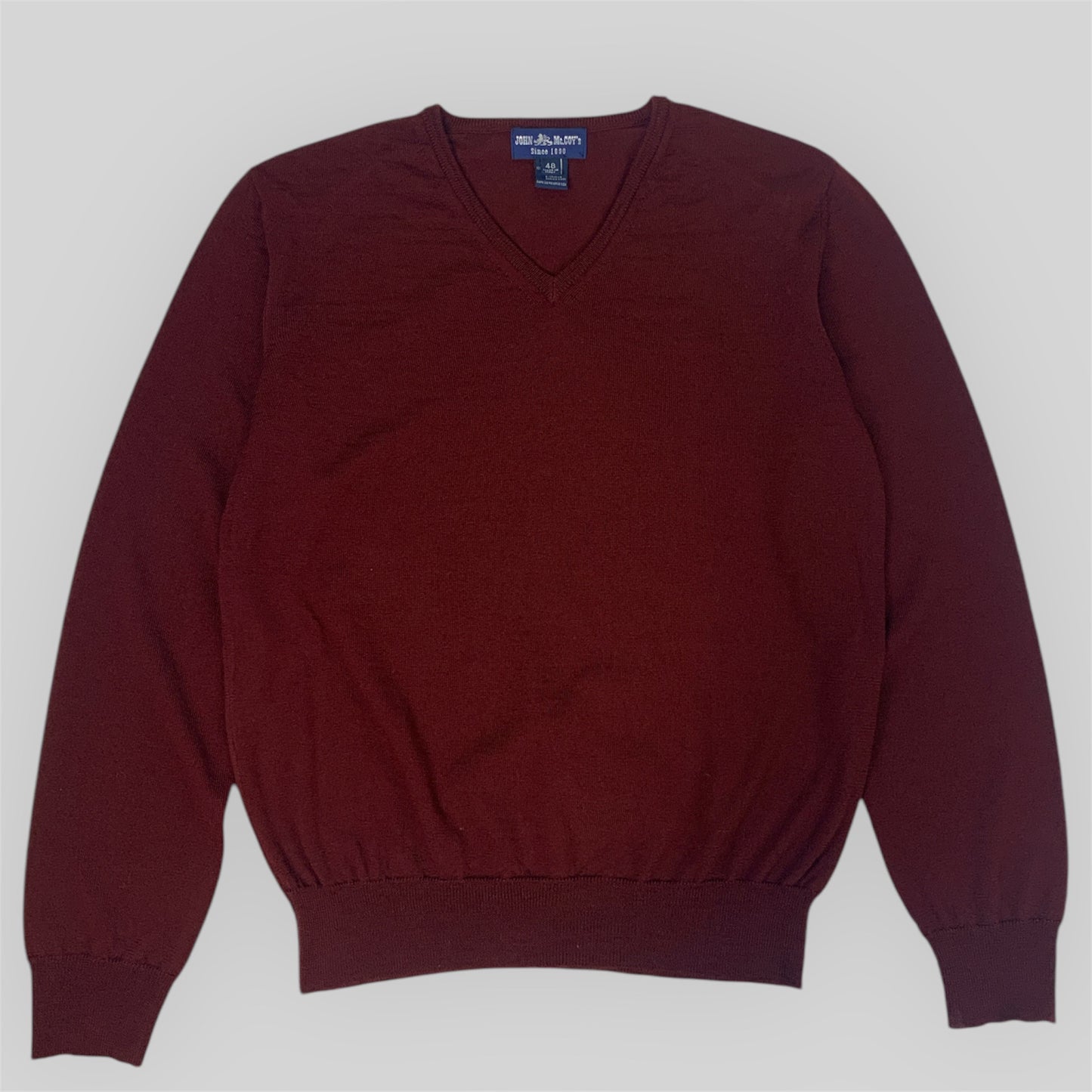 Men's Merinos Wool V-neck Sweater