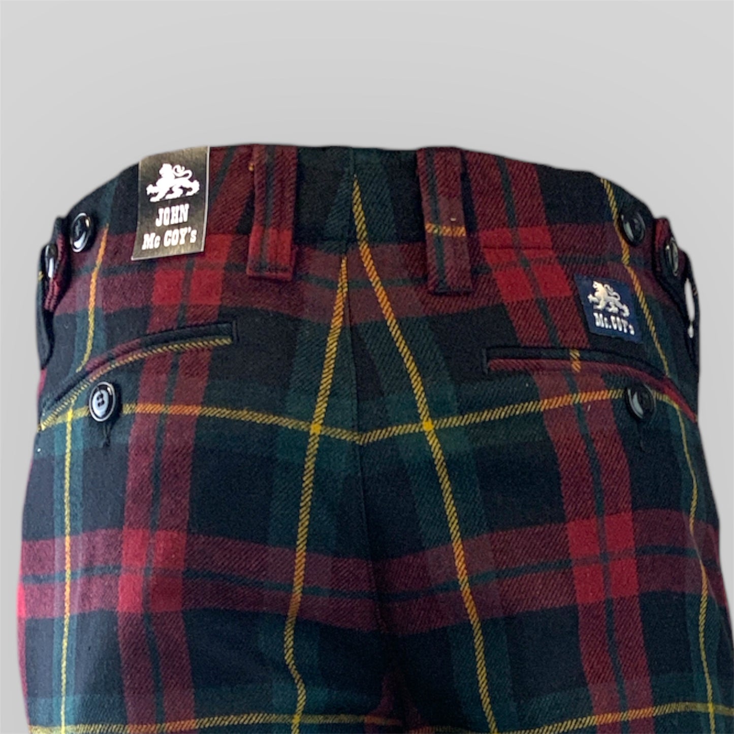 Men's Tartan Chino Trousers