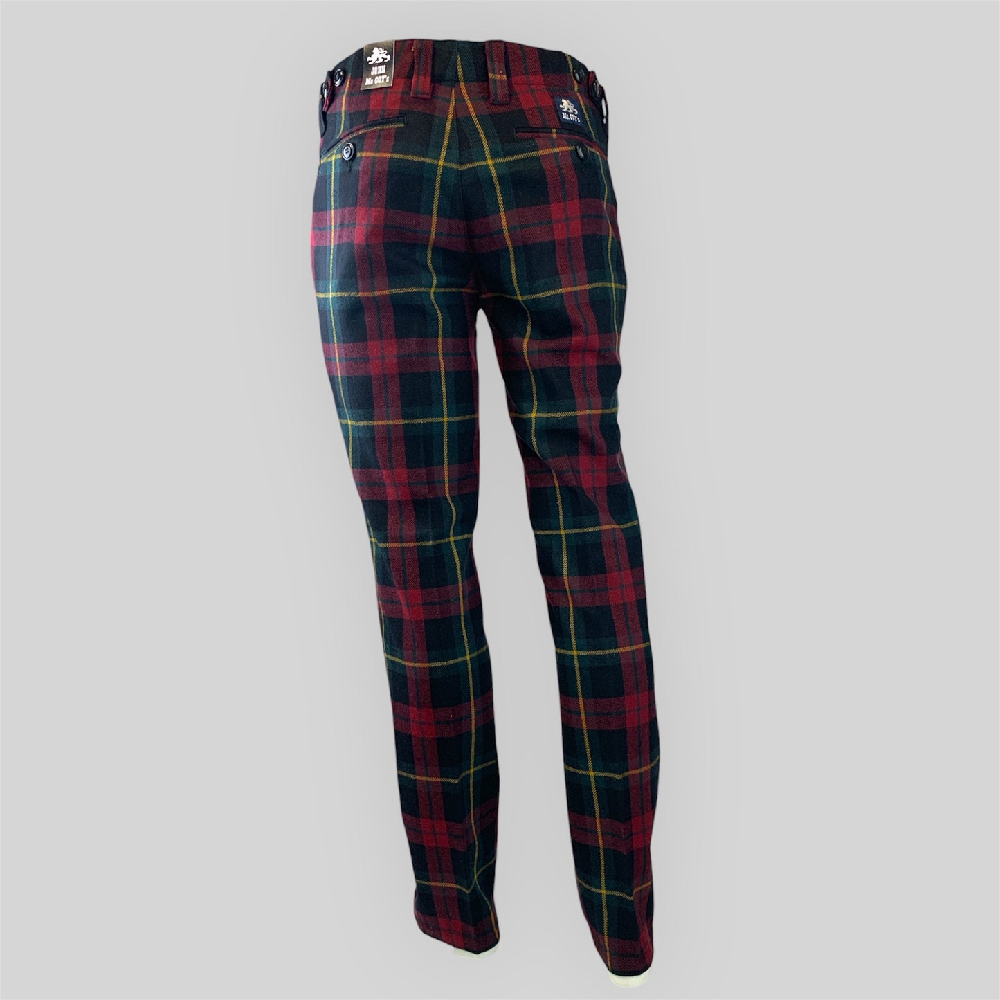 Men's Tartan Chino Trousers