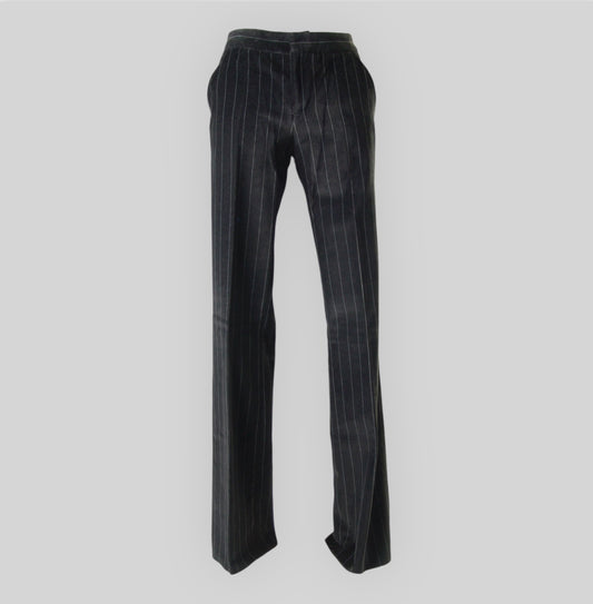 Women's Striped Velvet Pants