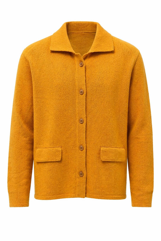 CARDIGAN POLO SWEATER