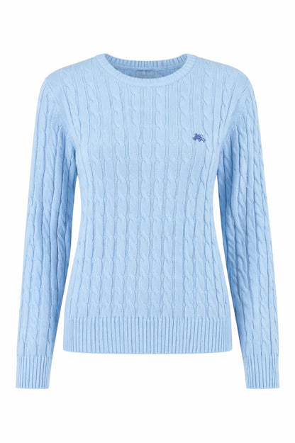Braids crew neck sweater