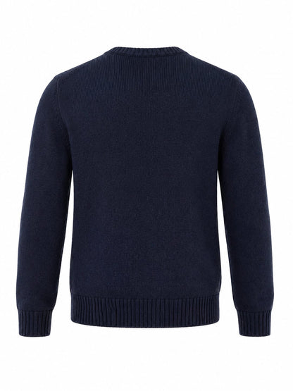 CREW NECK ITALY FLAG SWEATER