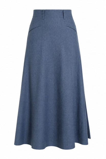 LONG FLARED SKIRT