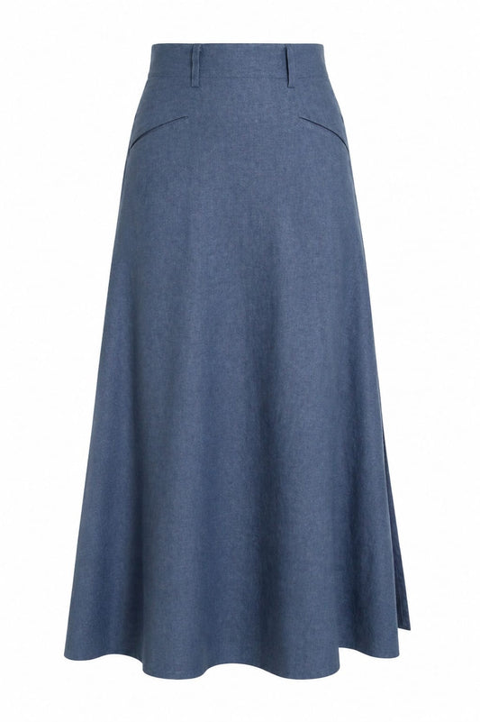 LONG FLARED SKIRT
