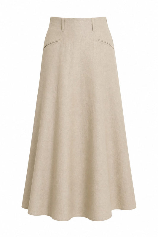 LONG FLARED SKIRT