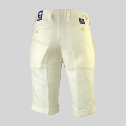 Men's Pure Linen White Bermuda