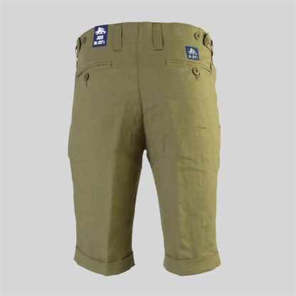 Men's Pure  Linen   Bermuda