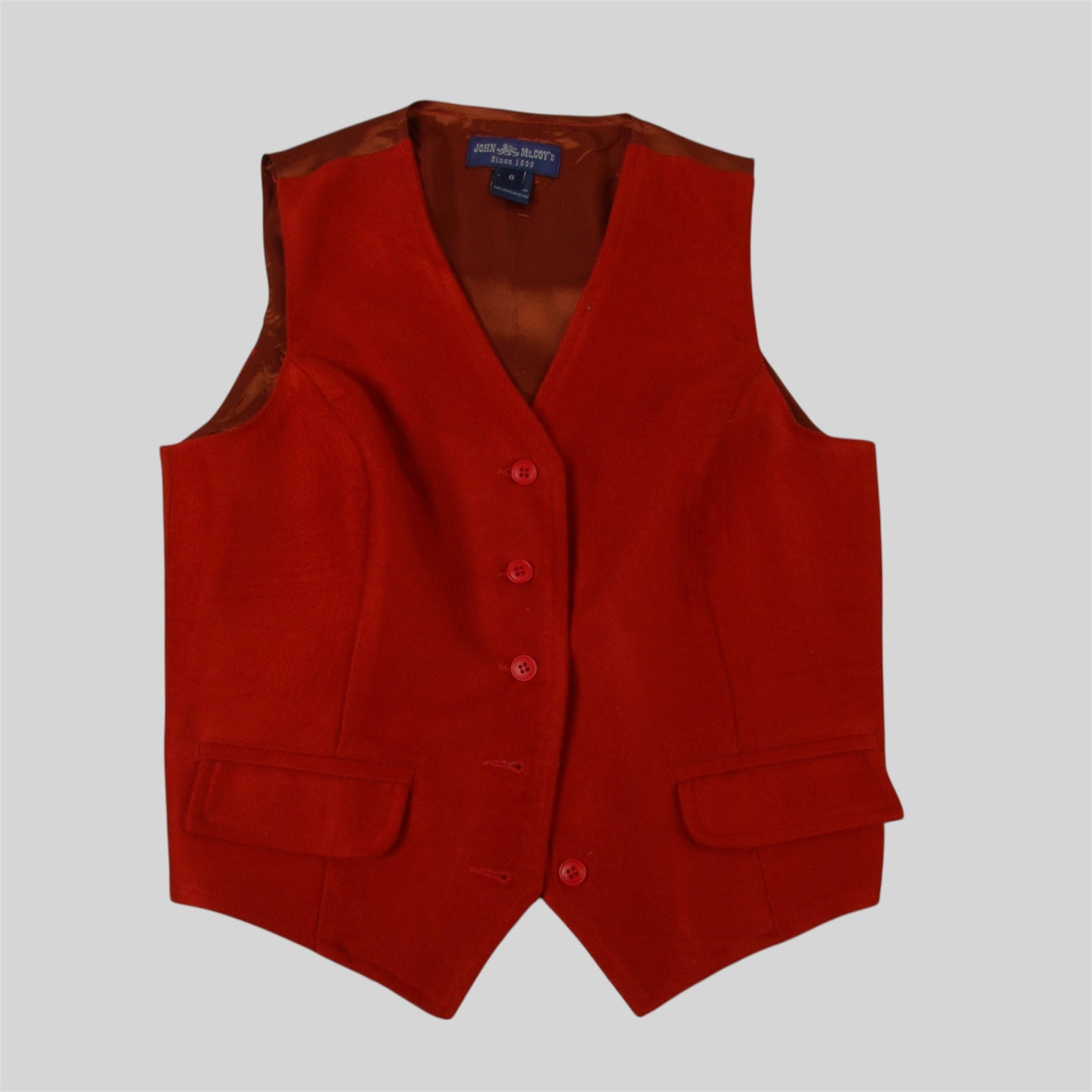 Women's Classic Vest in  Moleskin 100% cotton