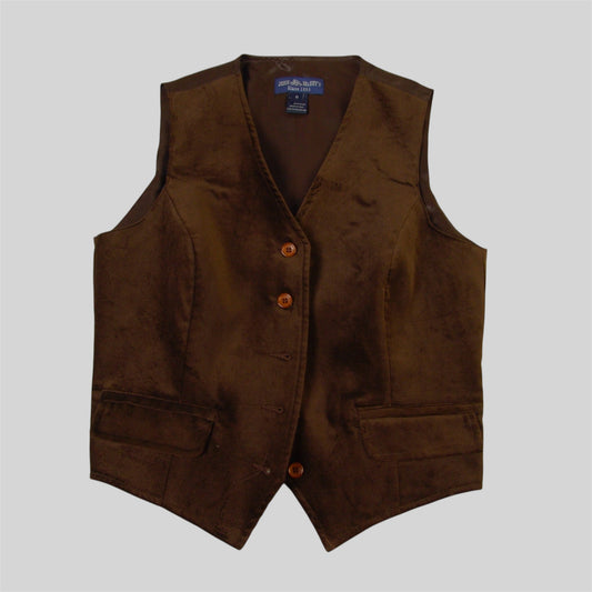 Women's cotton velveteen vest