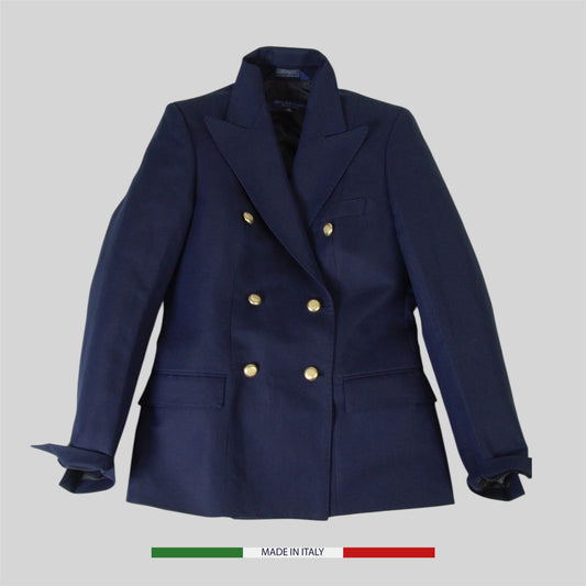 Women's double breasted Linen-cotton Jacket
