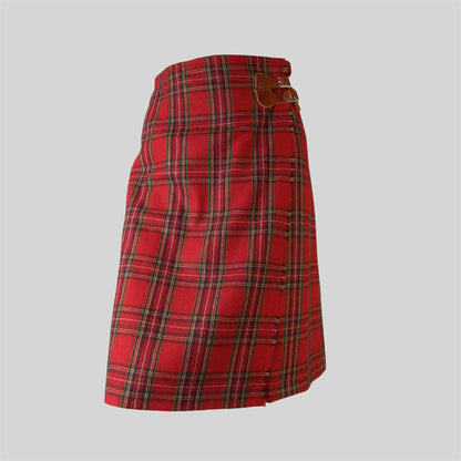 Women's Kilt skirt in woolen tartan soft fabric