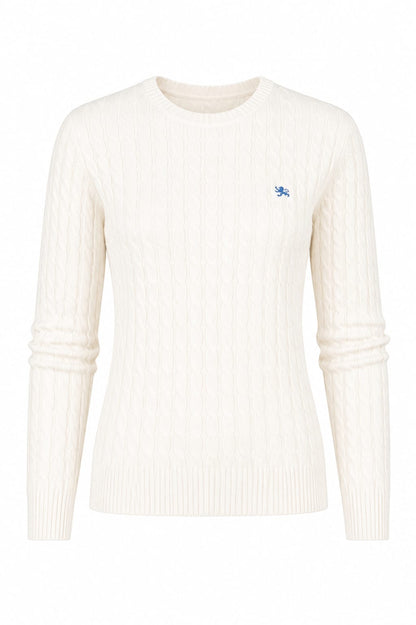 Braids crew neck sweater