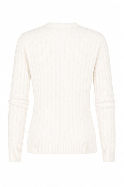 Braids crew neck sweater