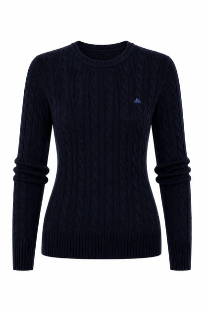 Braids crew neck sweater