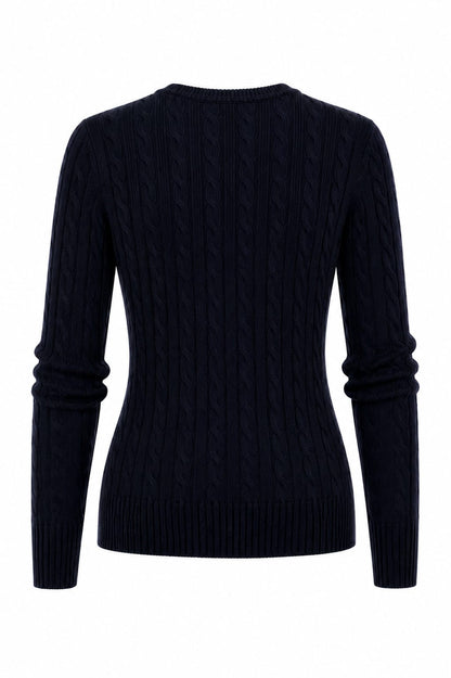 Braids crew neck sweater