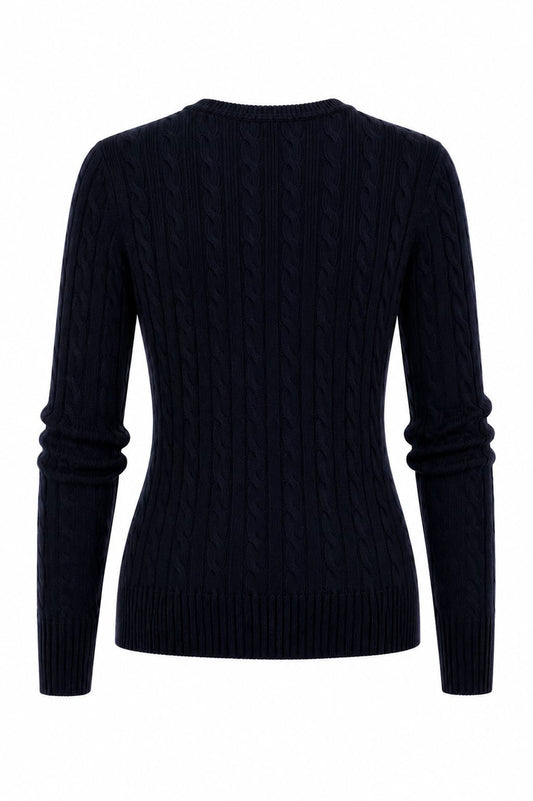 Braids crew neck sweater