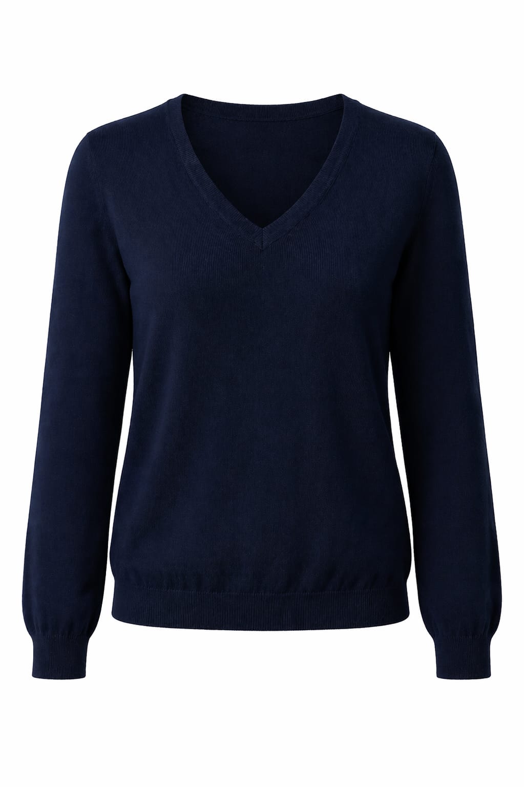 Maglia scollo a V in merinos