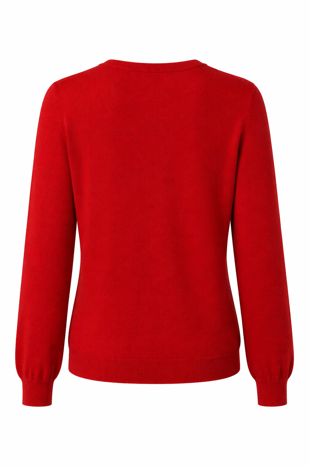 Maglia scollo a V in  lana merinos