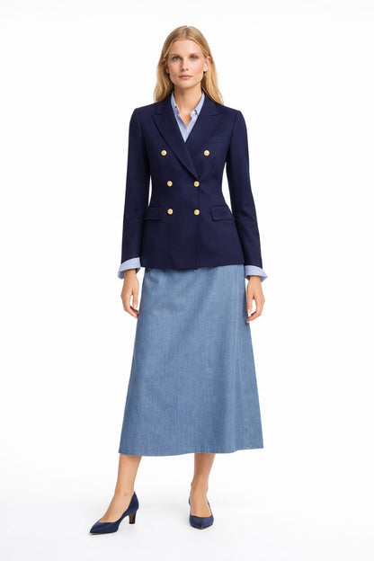 LONG FLARED SKIRT