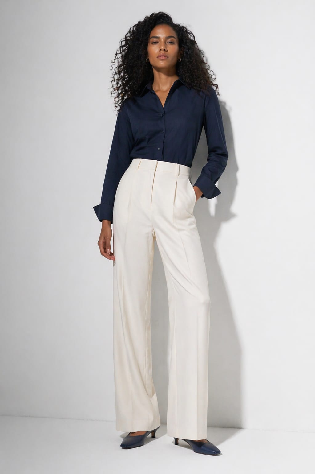 LONG SLEEVE SHIRT FRENCH COLLAR