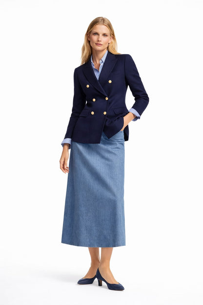 LONG FLARED SKIRT