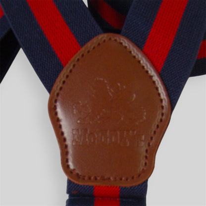 English-Style Suspenders with Clips and Button Tabs – Leather Finishes
