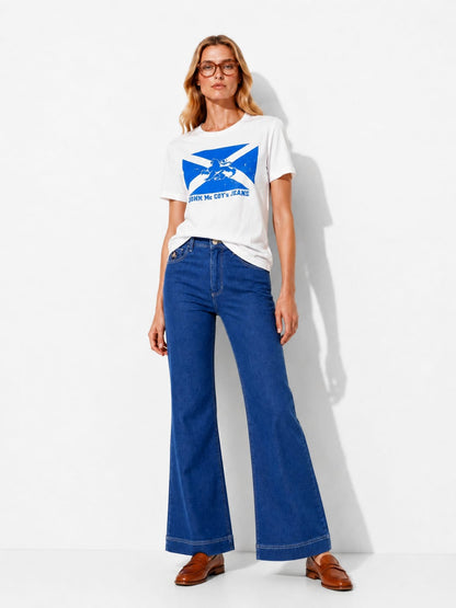 WOMEN'S HIGH WAIST WIDE LEG DENIM PANT