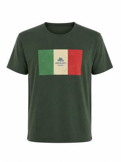 TSHIRT PRINTED ITALY FLAG